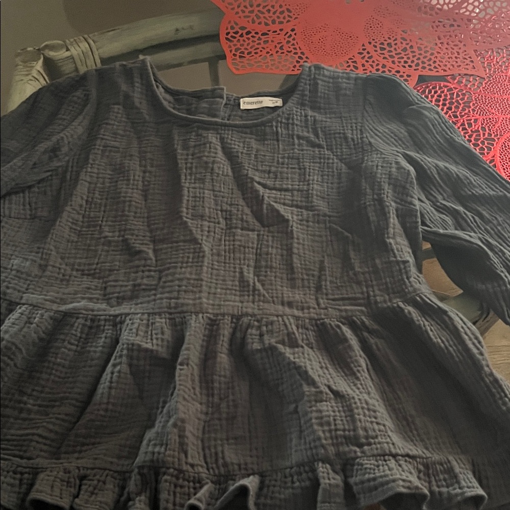 Women's Black Button Down Shirt